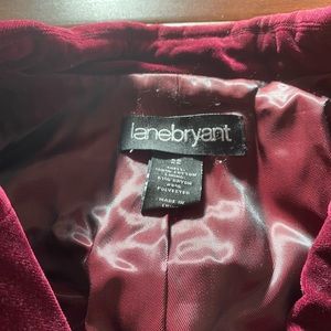 Women wine red color jacket size 22